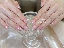 ルレーブ(LE REVE)/ガラスフレンチネイル