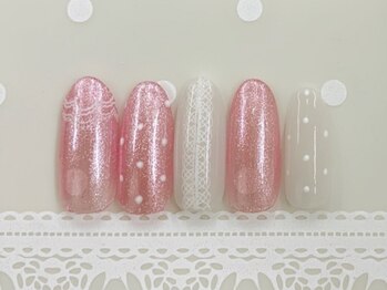 プルミエ ネイル(Premier Nail)/NEWシースルー★ドット＆レース