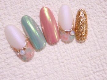ラルネイル 大宮(Lull. nail)/*オーロラ*タイダイ*