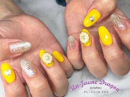 【自爪ネイル】イエローネイル
