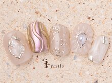 アイネイルズ 町田店(I nails)/ベージュピンクフラワー10480円