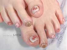 ネイルアトリエルカ(nail atelier LUCA)/W-547 マグネット苺フットネイル