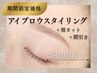 【2回目以降の方はこちら】アイブロウスタイリング+眉カット+間引き