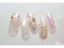 ラミエンヌ/ニュアンス　オーロラ　夏ネイル