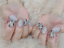 レイラ ネイルサロンアンドスクール(Leyla nailsalon&school)/nn12黒タイダイ