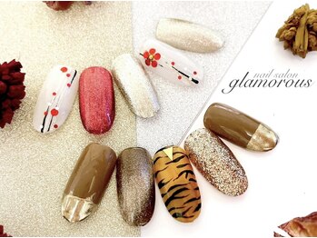 ネイルグラマラス 西新井店/《パラジェル》和風ネイル