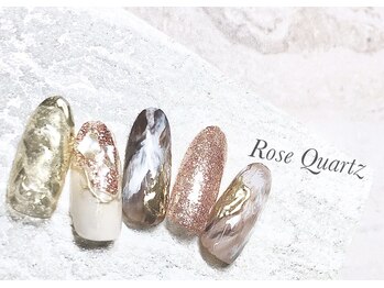 ローズクォーツ(Rose Quartz)/定額Bアートコース ¥7,700