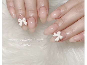 シェリエ(Cherie)/ヌーディカラー×リボン