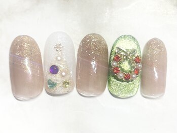 クリスマスネイル