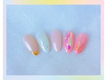 ワイアンドワイ(Y&Y)/綺麗可愛いオーロラネイル