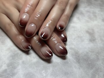 クルール(Couleur)/グラデーションにラメライン♪