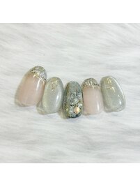 大人かわいいグレーツイード