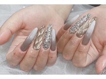 ノックス 南流山駅前店(NOCKS)の雰囲気(ロングネイルキルティング×埋め尽くし)