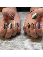 水引きネイル♪