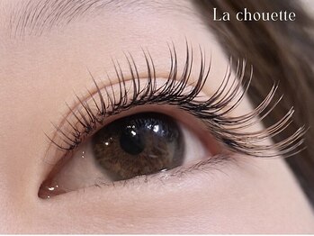 ラシュエット 大須 上前津(La chouette)の写真/派手になりすぎない仕上がりでキープ力◎長さを出したい方にもオススメ★フラットラッシュ120本￥6300
