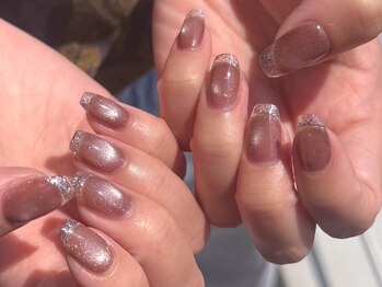 モルフォ 千駄ヶ谷(Morpho)/マグネットクリアフレンチネイル