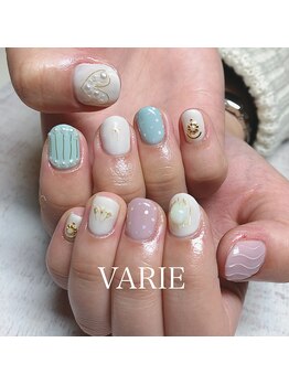 ヴァリエ(VARIE)/パステルニュアンスネイル