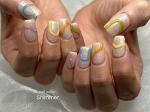 シマー(Shimmer)/ぷっくりウェーブネイル