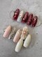 イーズネイル 堺(e's Nail)の写真/【毎月変わるシンプルアート¥5400】イベントにおすすめ♪(写真上シンプルアート・下デザインアート6200)