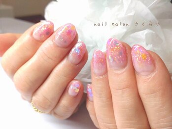 mixラメグラ★キラキラピンク