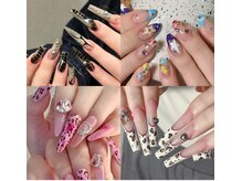 持ち込みデザイン/ワンホンネイル／量産地雷/ニュアンス/手描き