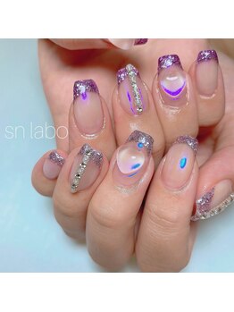 スマイル ネイル ラボラトリー(Smile nail laboratory)/アシンメトリーワンホンネイル