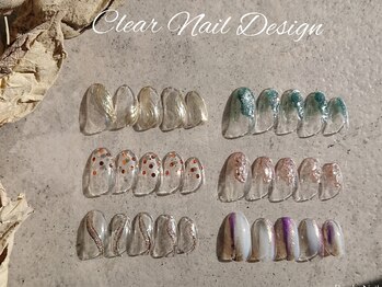 リンドゥネイル 上小田井店(Rindu Nail)/9月新作定額クリア系デザイン