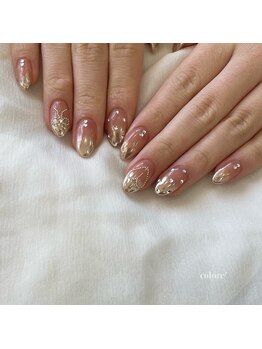 コロレ(colore')/ミラーグラデーションネイル