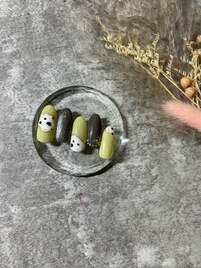 ダルメシアン柄ネイル