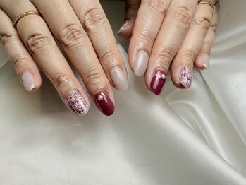 パラジェル　ツイードネイル