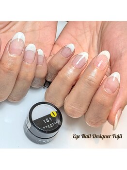 アイネイルデザイナーフジイ(Fujii)/クリアベース白フレンチネイル