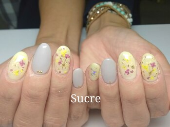 シュクル(Sucre)/ドライフラワーネイル☆