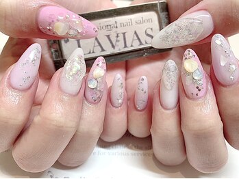 プロフェッショナル ネイルサロン ラヴィアス(LAVIAS)/【スカルプ】10本アートし放題