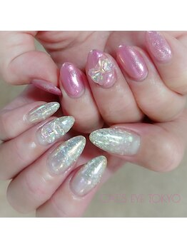 キャッツアイ東京 新宿店(Cat's eye TOKYO)/オーロラ×ラメ