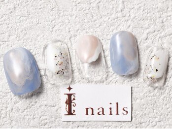 アイネイルズ 梅田店(I nails)/ニュアンスマーブルクリア￥7700