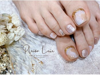 プレジールリュクス(Plaisir luxe)/ベージュ×ニュアンスフット