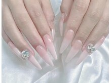 シーシー ネイル アンド アイラッシュ(CeCe Nail&eyelash)/チップ長さだし　ワンカラー