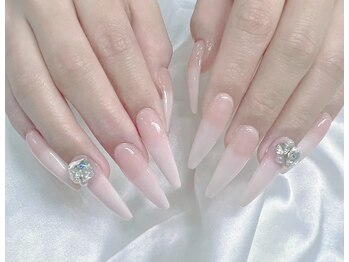 シーシー ネイル アンド アイラッシュ(CeCe Nail&eyelash)/チップ長さだし　ワンカラー