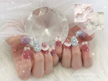 キャンディドロップネイル(CANDY DROP NAIL)/ミニーちゃんネイル♪