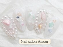 アムールユシマテン 上野湯島店(Amour)/ キラキラ春夏ネイルコース￥7980