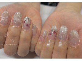 さくらんぼネイル