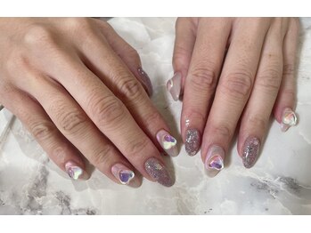 ディーネイル 池袋(D-nail)/〇ハートちゅるちゅるネイル