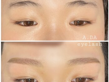 エイダ(A.DA)の写真/【アイブロウMenu導入サロン】骨格/筋肉/バランス◎なりたい目元を実現♪¥5000(メイク有)¥4000(メイク無)