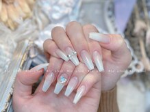 レアネイル 渋谷店(Le’a nail)/白グラデーション★