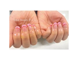 バレンタインネイル