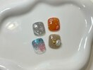 【フットネイル】親指アート