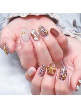 ネイル ユナ(nail YUNA)/秋チェックネイル