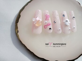 キラキラ韓国ビジューネイル♪