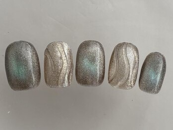 アイネイルズ 渋谷店(I nails)/ブラウンブルーマグネット