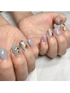 天然石風ネイル
